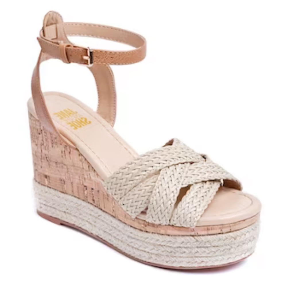 Jane and the Shoe Lily Espadrille Wedge Sandals Size 7.5